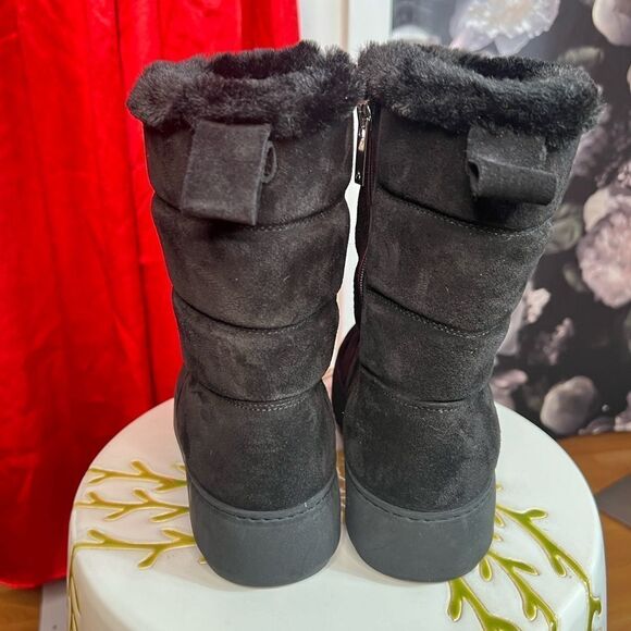 Aquatalia Alcee Quilted Suede Snow Boots/ size 5 - Picture 6 of 9